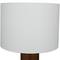 White Marble Thick Stand Table Lamp with Drum Shade 15" x 14" x 25"